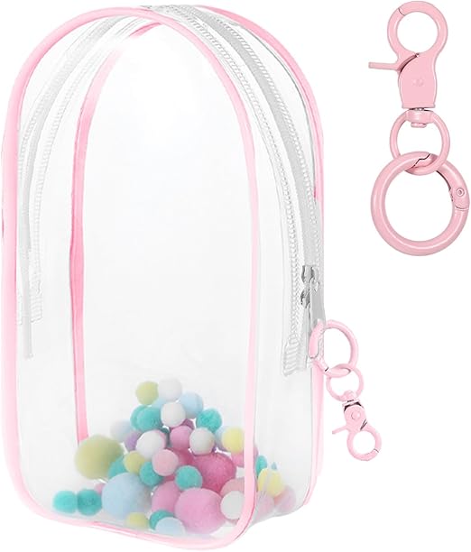 Protective Case for Plush Doll, Clear Hanging Display Case, Crossbody Doll Storage Bag, PVC Storage Case Cover for Figures, Dolls