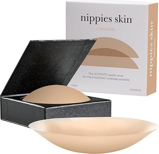 Nipple Covers for Women - Sticky Adhesive Silicone Pasties - Reusable Pasty Nipple Cover with Travel Box