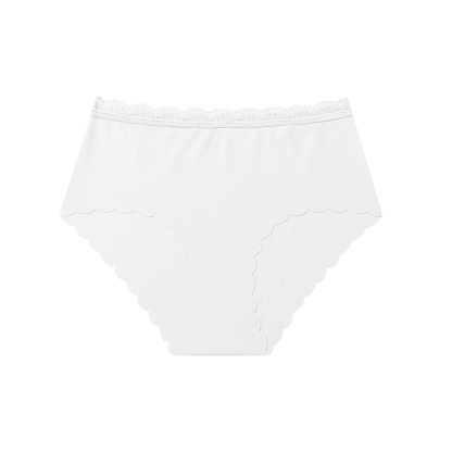 Seamless Underwear for Women No Show Ice Silk Bikini Breathable Hipster Wavy Sides Invisibles Panties