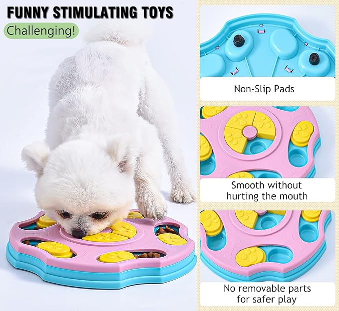 Puzzle Toy for Large, Medium, Small Smart Dogs - Enrichment and Mental Stimulation for Training - Treat Chew Gifts for Puppies & Cats