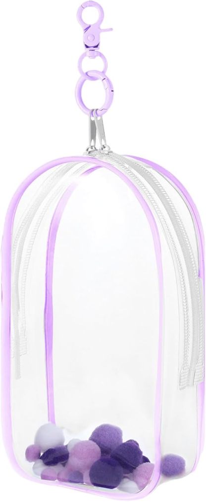 Protective Case for Plush Doll, Clear Hanging Display Case, Crossbody Doll Storage Bag, PVC Storage Case Cover for Figures, Dolls