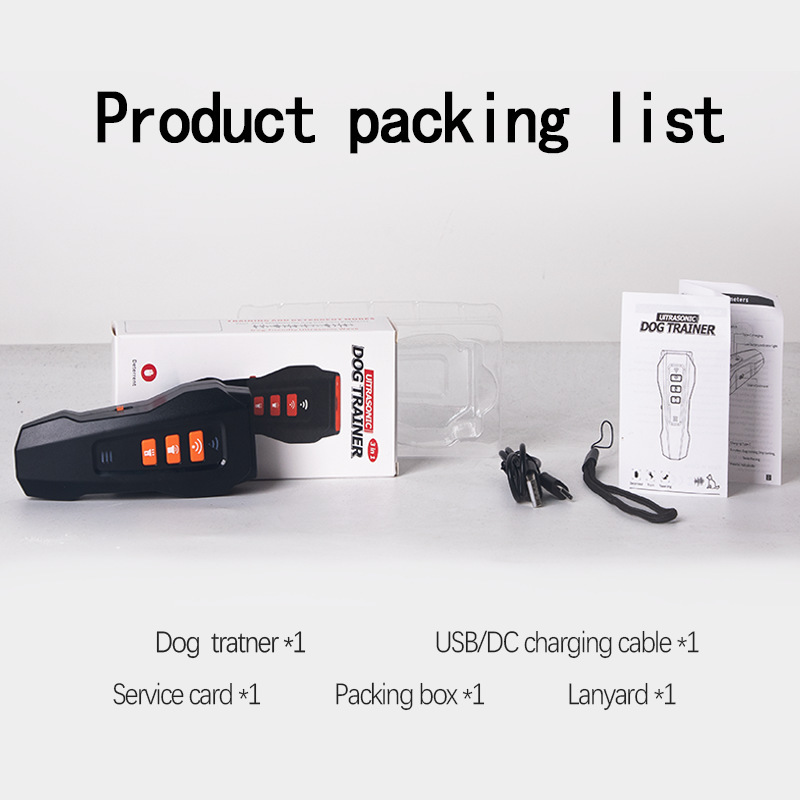 Ultrasonic Dog Trainer G2 | 3-in-1 Bark Deterrent | Anti Barking Training Device ，Dog Silencer | Barks No More Devices | Stop Control Dogs Bad Behavior | Stopper Corrector Clicker Repellent
