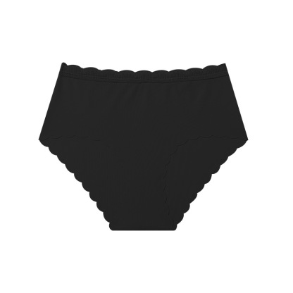 Seamless Underwear for Women No Show Ice Silk Bikini Breathable Hipster Wavy Sides Invisibles Panties