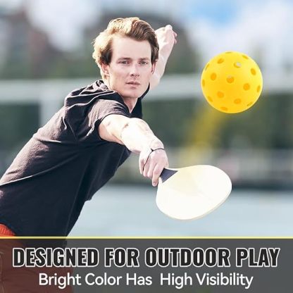 X-40 Outdoor Pickleballs - Official Ball of USA Pickleball, APP Tour + Pickleball US Open-6 Pack