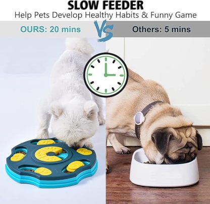 Puzzle Toy for Large, Medium, Small Smart Dogs - Enrichment and Mental Stimulation for Training - Treat Chew Gifts for Puppies & Cats