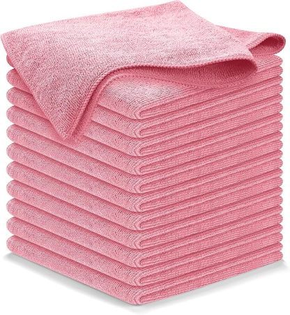 Microfiber Cleaning Cloth Grey - 12 Pcs (12.5"x12.5") - High Performan