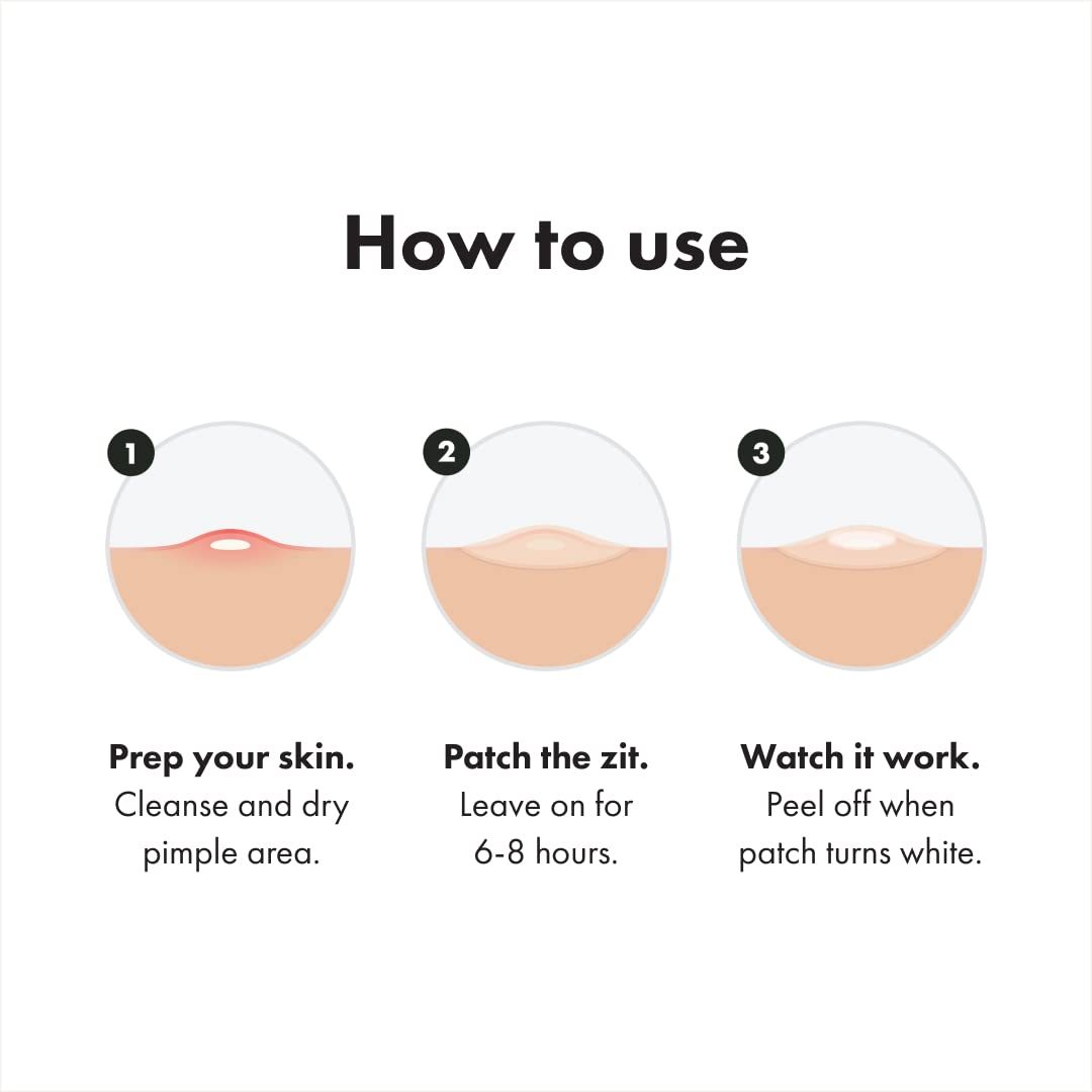 Original patch from Hero Cosmetics - Hydrocolloid Acne Pimple Patch for Covering Zits and Blemishes in Face and Skin, Vegan-friendly and Not Tested on Animals (36 Count)