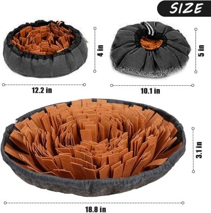 Pet Snuffle Mat for Dogs, Interactive Feed Game for Boredom, Encourages Natural Foraging Skills for Cats Dogs Bowl Travel Use, Dog Treat Dispenser Indoor Outdoor Stress Relief