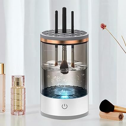 Electric Makeup Brush Cleaner - Efficient Electric Makeup Brush Cleaner Machine for Thorough Brush Cleaning, Ideal for Makeup Artists & Enthusiasts