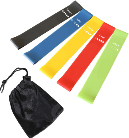 Resistance Bands for Working Out, Elastic Exercice Loop Bands for Physical Therapy, Yoga Starter Set of Stretch Bands for Booty Legs, Pilates Flexbands