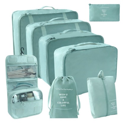 Packing Cubes for Travel - 8 Set Luggage Organizer Bags for Family, Mesh Breathable Travel Packing Cubes for Suitcases Durable Travel Essentials Bags Set