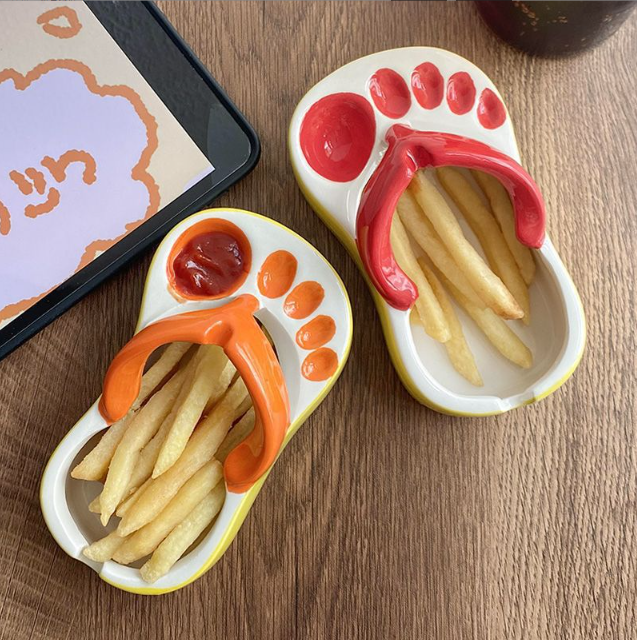 This Sandal Fries and Ketchup Tray Will Have You High-Stepping to Snack Town