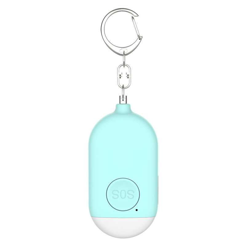 USB Rechargeable Personal Safety Alarm with 130dB Siren & LED Light