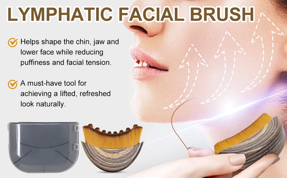 lymphatic contour face brush，lymphatic drainage massa，lymphatic drainage brush，lymphatic brushger，