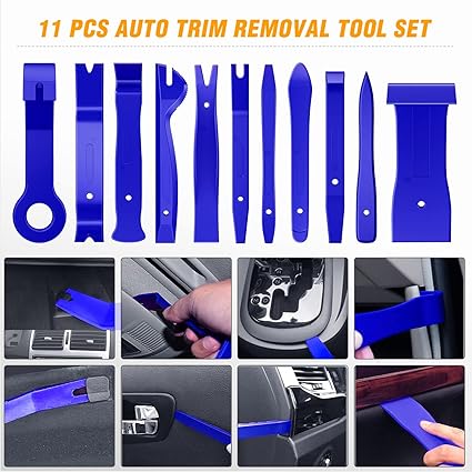 238Pcs Trim Removal Tool, Auto Push Pin Bumper Retainer Clip Set Fastener Terminal Remover Tool Adhesive Cable Clips Pry Kit Car Panel Radio Removal Auto Clip Pliers