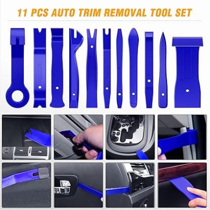238Pcs Trim Removal Tool, Auto Push Pin Bumper Retainer Clip Set Fastener Terminal Remover Tool Adhesive Cable Clips Pry Kit Car Panel Radio Removal Auto Clip Pliers
