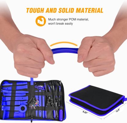 238Pcs Trim Removal Tool, Auto Push Pin Bumper Retainer Clip Set Fastener Terminal Remover Tool Adhesive Cable Clips Pry Kit Car Panel Radio Removal Auto Clip Pliers