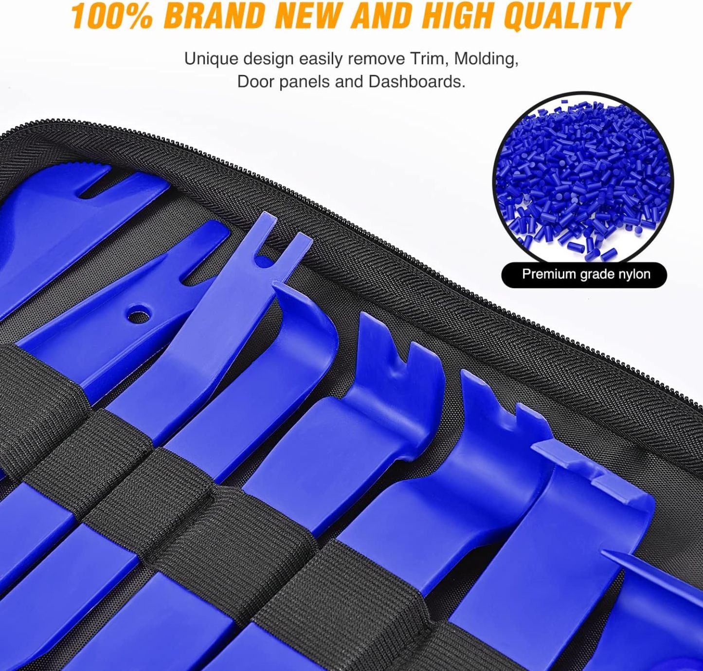 238Pcs Trim Removal Tool, Auto Push Pin Bumper Retainer Clip Set Fastener Terminal Remover Tool Adhesive Cable Clips Pry Kit Car Panel Radio Removal Auto Clip Pliers