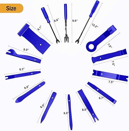 238Pcs Trim Removal Tool, Auto Push Pin Bumper Retainer Clip Set Fastener Terminal Remover Tool Adhesive Cable Clips Pry Kit Car Panel Radio Removal Auto Clip Pliers