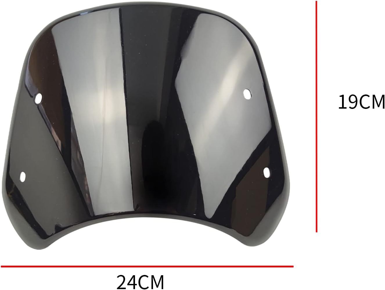 Universal Motorcycle Windshield Wind Deflector – For 5"-7" LED Headlights