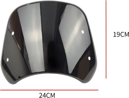Universal Motorcycle Windshield Wind Deflector – For 5"-7" LED Headlights