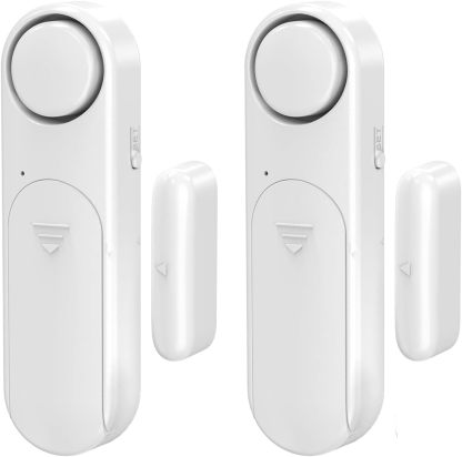 Window & Door Entry Alarm (2-Pack) – 120dB Security Sensor for Home & Child Safety