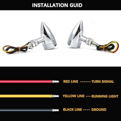 Universal 15-LED Motorcycle Turn Signals - Front/Rear Super Bright Indicators