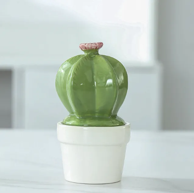 Foolproof Greenery: Glass Potted Cactus for the Not-So-Green-Thumbed
