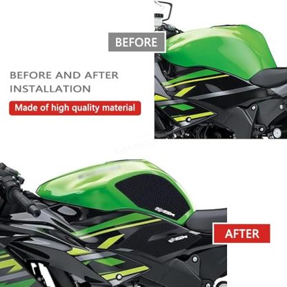 Anti-Slip Tank Grips for Kawasaki Ninja ZX6R/ZX-636 (2009-2025)