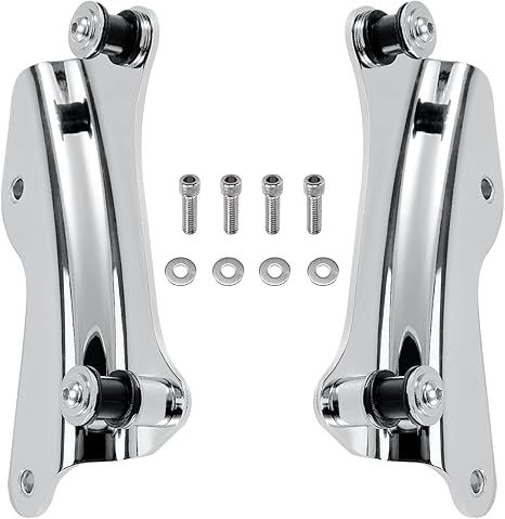 Chrome 4-Point Docking Hardware Kit for Harley Touring 2014-2025 Models