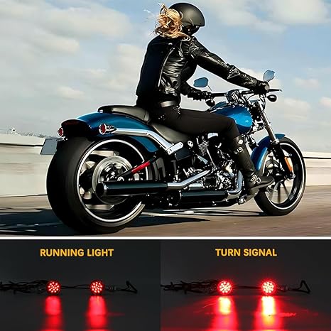 Universal 15-LED Motorcycle Turn Signals - Front/Rear Super Bright Indicators