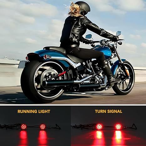 Universal 15-LED Motorcycle Turn Signals - Front/Rear Super Bright Indicators