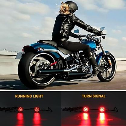 Universal 15-LED Motorcycle Turn Signals - Front/Rear Super Bright Indicators