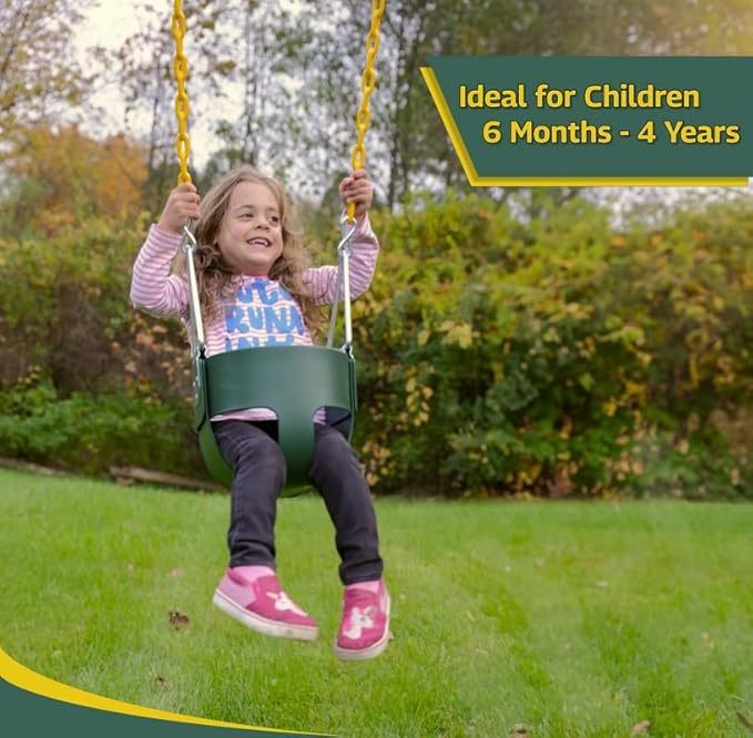 High Back Full Bucket Toddler Swing Seat Infant Swing