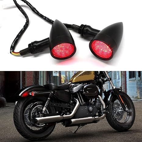 Universal 15-LED Motorcycle Turn Signals - Front/Rear Super Bright Indicators