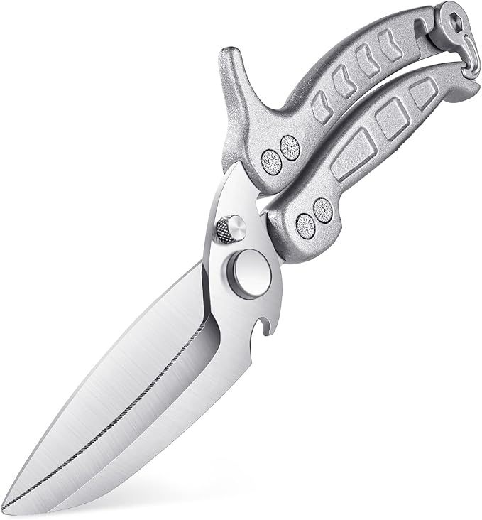 Heavy Duty Poultry Shears - A Must Have Kitchen Shears for Chicken and Meat Cutting - Dishwasher Safe and Stainless Food Kitchen Scissors for Thanksgiving