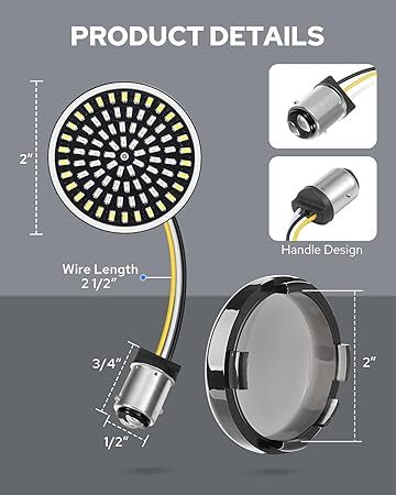 1157/1156 LED Turn Signal Kit - 81-LED Ultra Bright Bulbs for Harley Davidson