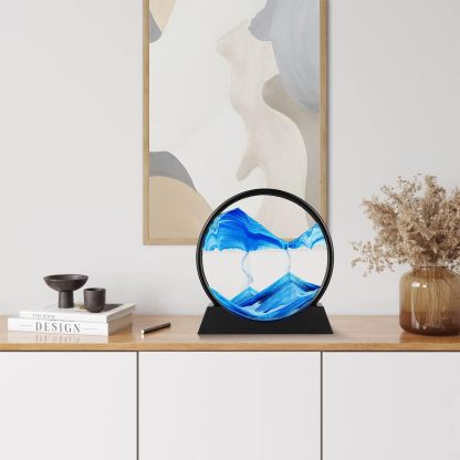 Moving Sand Art Picture – 3D Deep Sea Sandscape in Glass