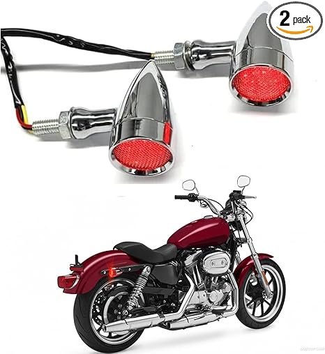 Universal 15-LED Motorcycle Turn Signals - Front/Rear Super Bright Indicators