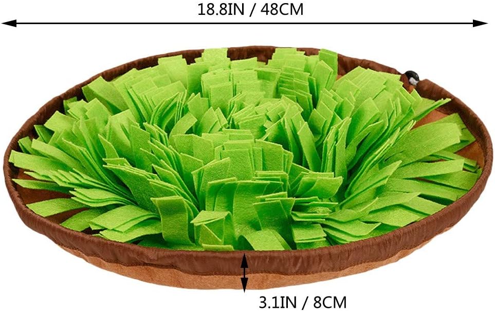 Pet Snuffle Mat for Dogs, Interactive Feed Game for Boredom, Encourages Natural Foraging Skills for Cats Dogs Bowl Travel Use, Dog Treat Dispenser Indoor Outdoor Stress Relief