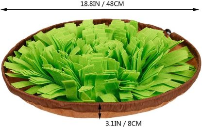 Pet Snuffle Mat for Dogs, Interactive Feed Game for Boredom, Encourages Natural Foraging Skills for Cats Dogs Bowl Travel Use, Dog Treat Dispenser Indoor Outdoor Stress Relief