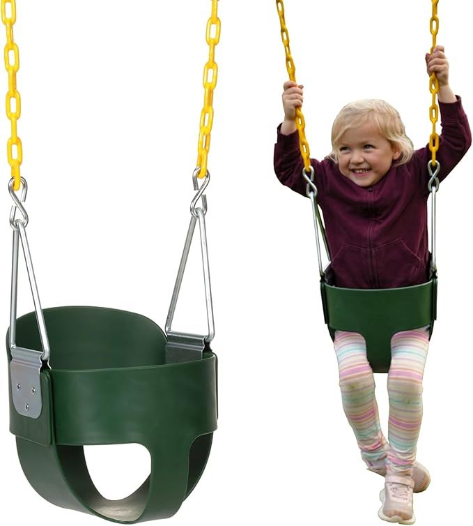 High Back Full Bucket Toddler Swing Seat Infant Swing