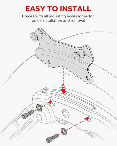 Chrome 4-Point Docking Hardware Kit for Harley Touring 2014-2025 Models