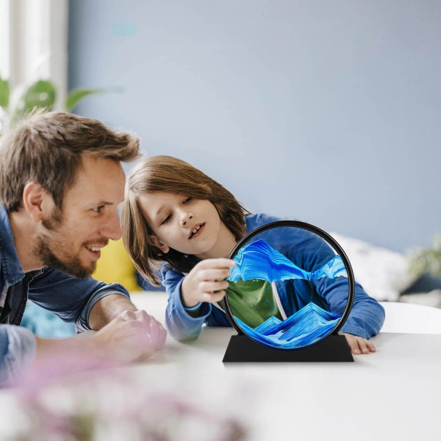 Moving Sand Art Picture – 3D Deep Sea Sandscape in Glass