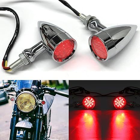 Universal 15-LED Motorcycle Turn Signals - Front/Rear Super Bright Indicators