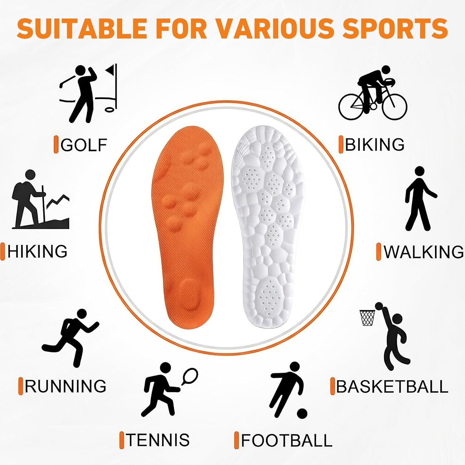 Memory Foam Insoles – Adaptive Support All-Day Comfort