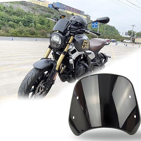 Universal Motorcycle Windshield Wind Deflector – For 5"-7" LED Headlights