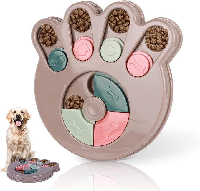 Dog Puzzle Toy & Slow Feeder Bowl - Puppy Chew Toys for Boredom Relief, Mental Stimulation, Aggressive Chewers,Dog Puzzle Toy