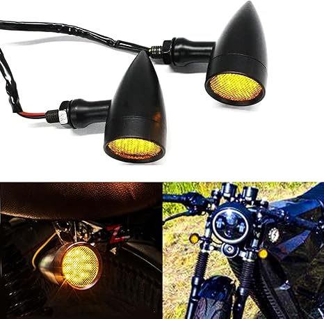 Universal 15-LED Motorcycle Turn Signals - Front/Rear Super Bright Indicators