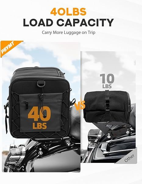 Stealth Luggage Rack for Harley Touring Models (2009-2024) - Gloss Black